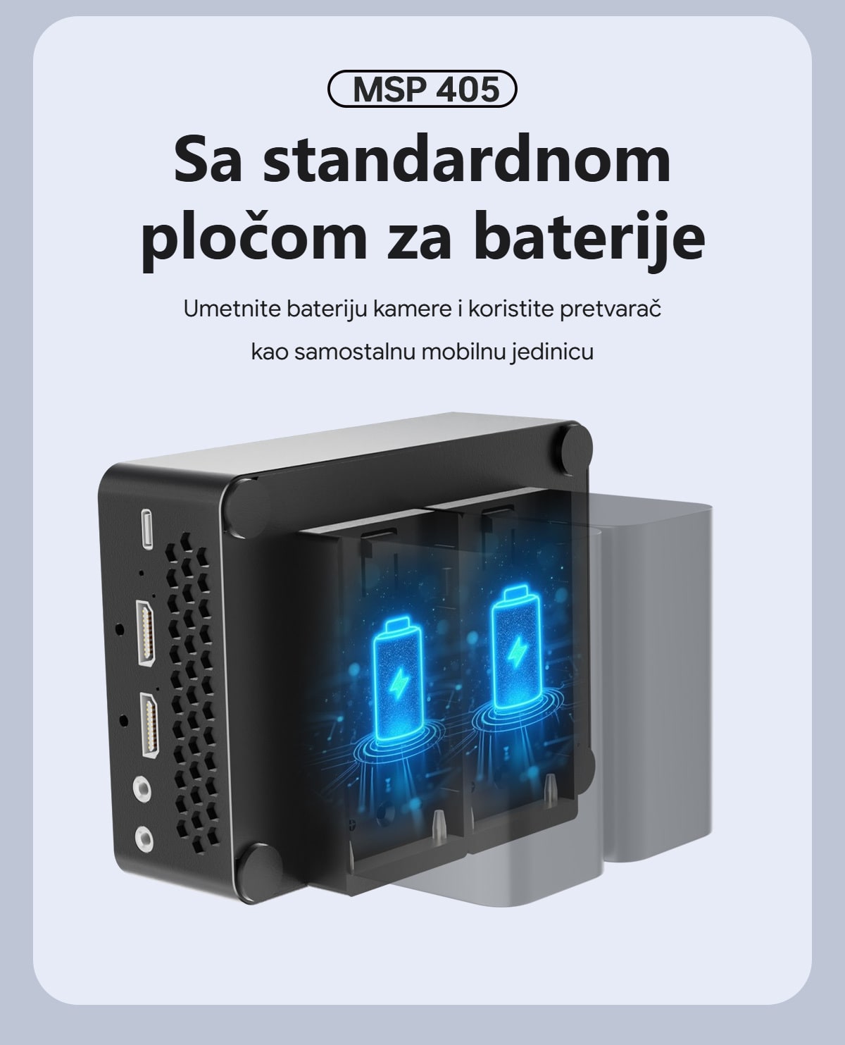 Ploča za dvije baterije
