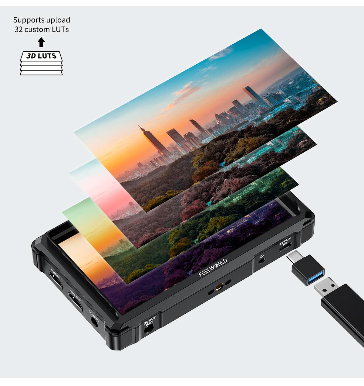 prilagođeni LUT monitor