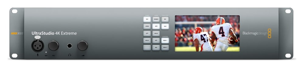 Blackmagic Design UltraStudio 4K Extreme 3 – Prednja ploča s LCD-om i tipkama