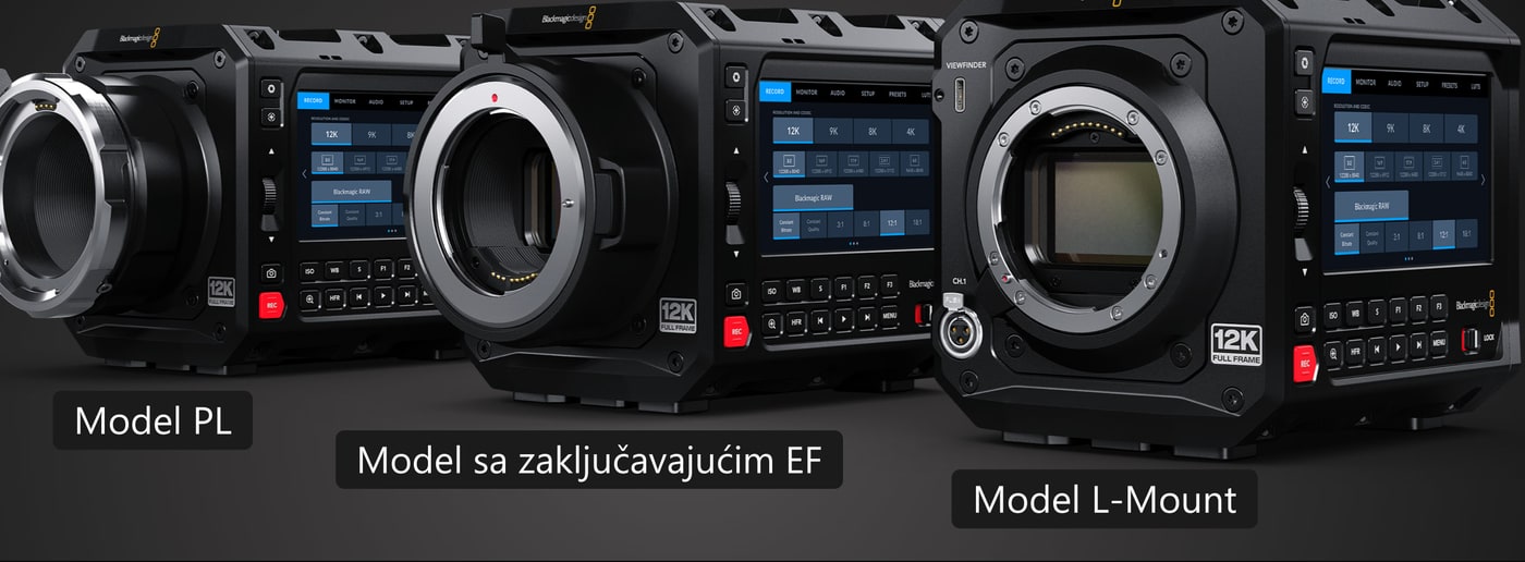 Blackmagic PYXIS – Model PL, Model sa zaključavajućim EF, Model L-Mount