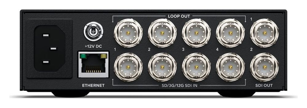 Blackmagic Videohub Mini 4x2 12G – Prolazni izlaz uz svaki ulaz