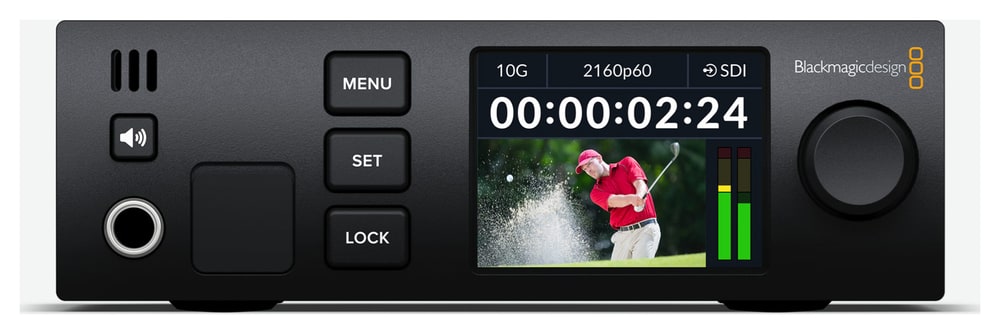 Blackmagic 2110 IP SDI to HDMI 12G – Kontrola na prednjoj ploči