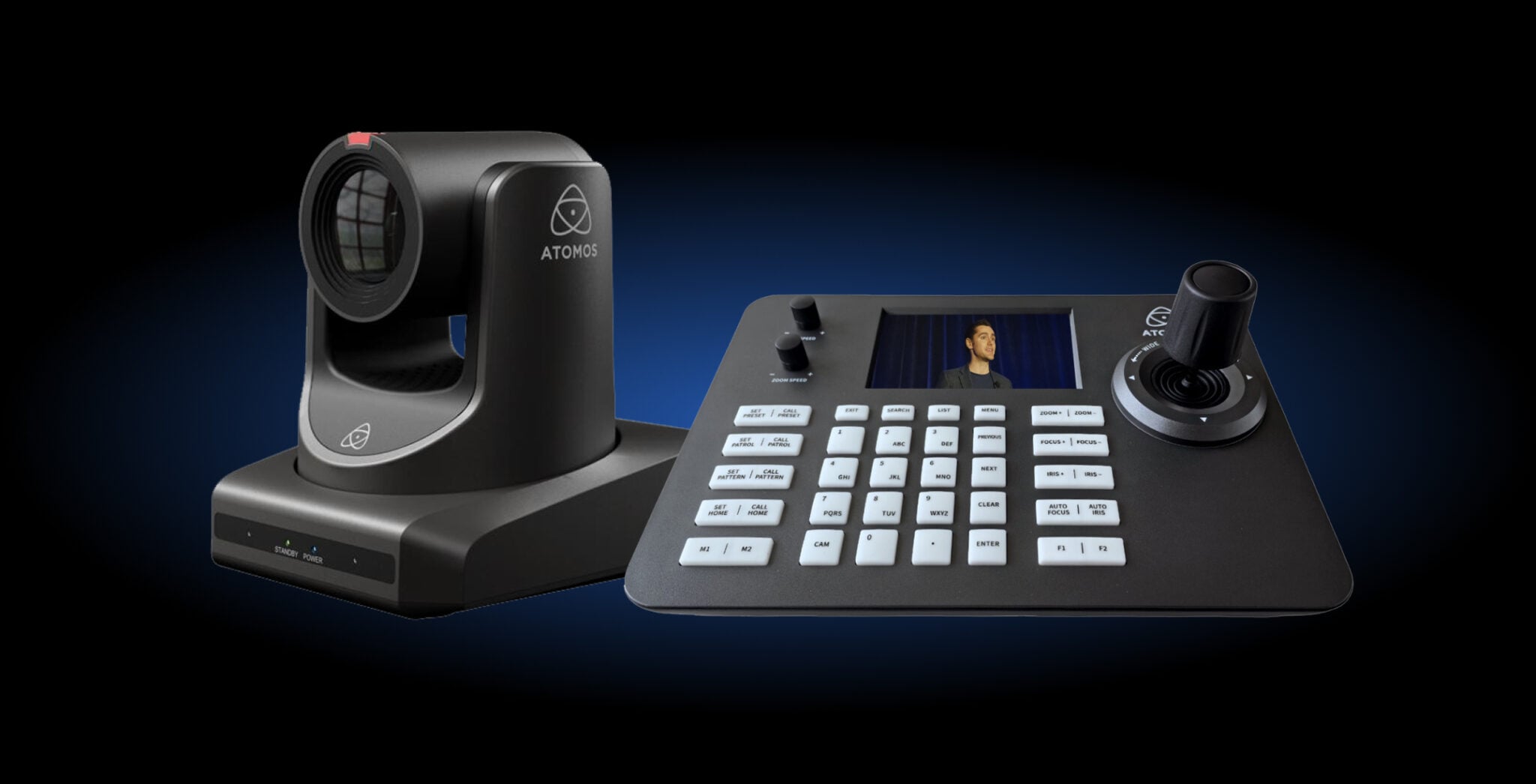 Ovladač Atomos A-Eye Control s PTZ kamerou