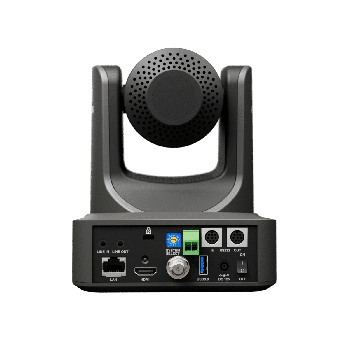 Zadní konektory kamery Atomos A-Eye 4K-20X