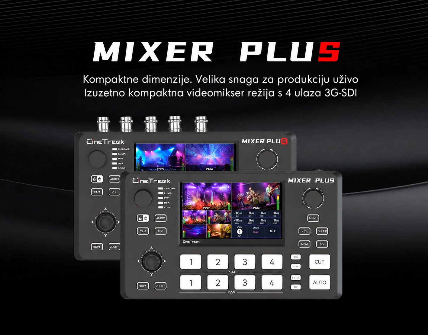 Lokalizovaná infografika CineTreak Mixer Plus SDI