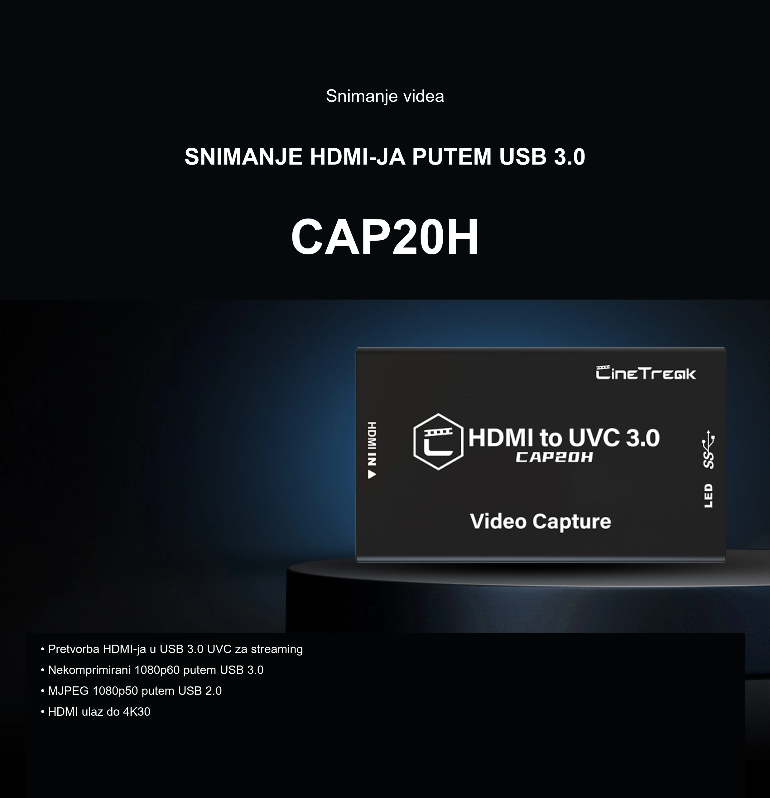 HDMI snimanje bez instalacije upravljačkih programa