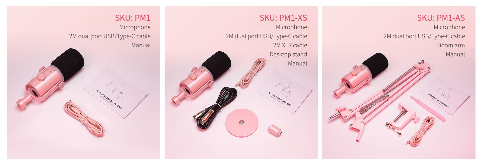 tri opcionalna mikrofona