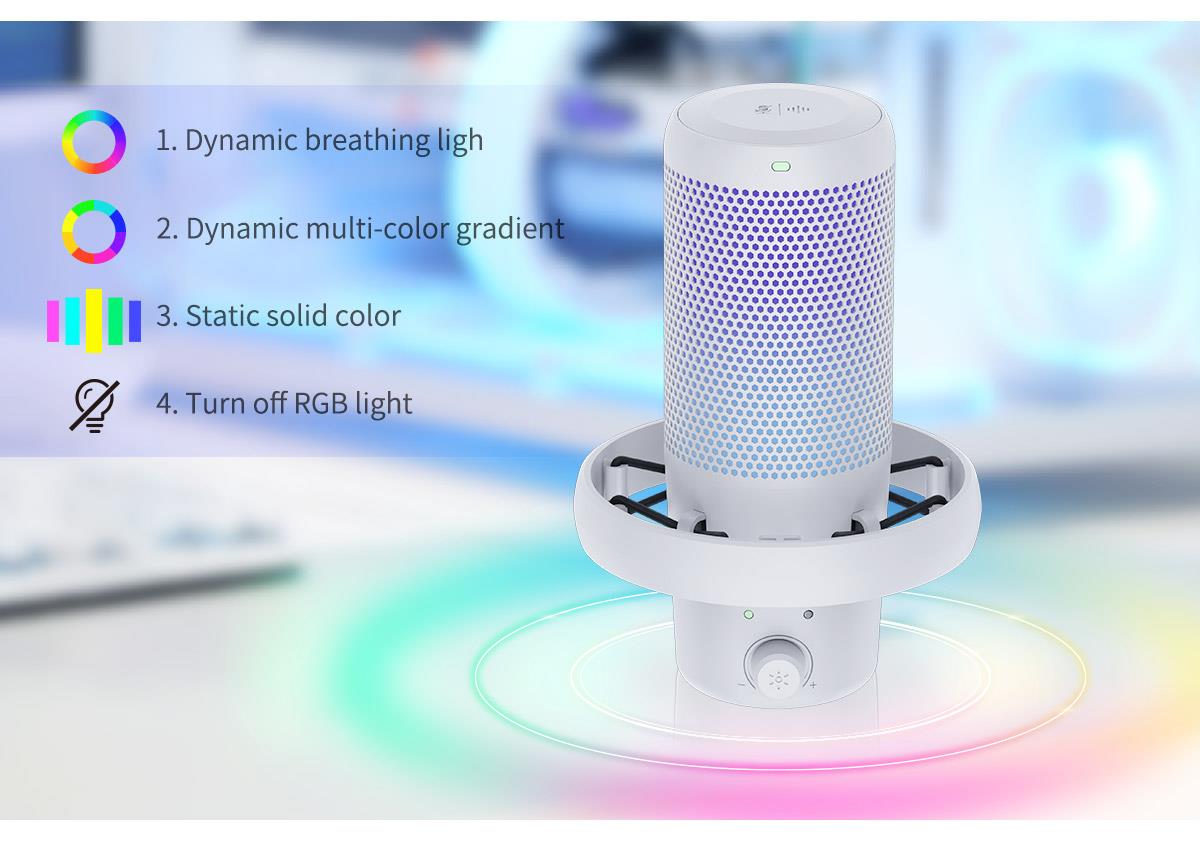 mikrofon s RGB efektom