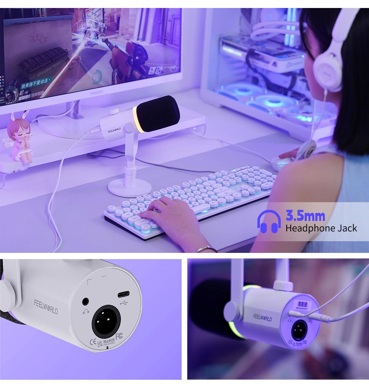 monitorski mikrofon za slušalice