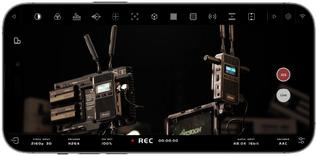 Prikaz uživo na kameri · Accsoon CineView 2 SDI