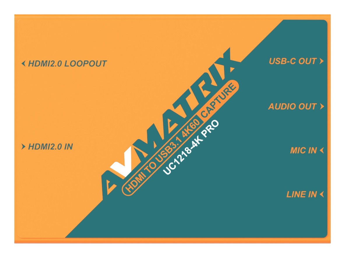 AVMATRIX UC1218-4K PRO – Pogled na uređaj
