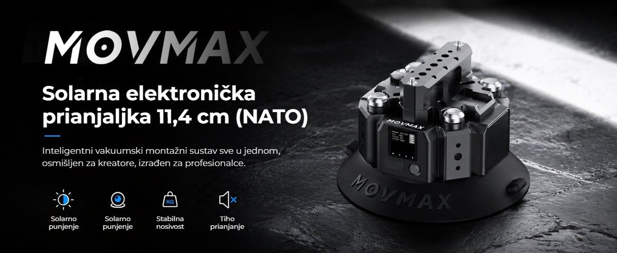 Solarna elektronička prianjaljka 11,4 cm s NATO šinom