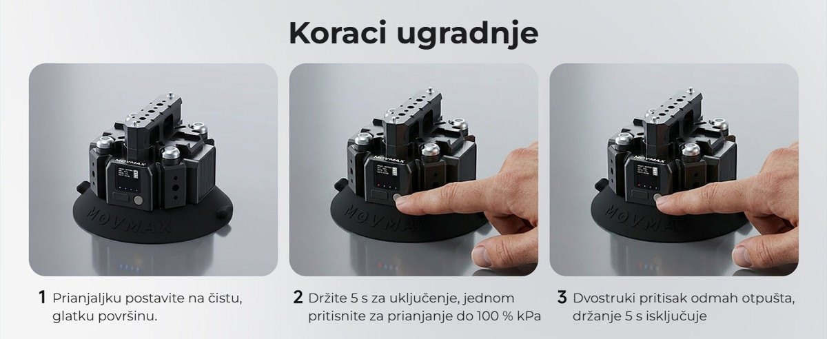 Ugradnja u tri koraka