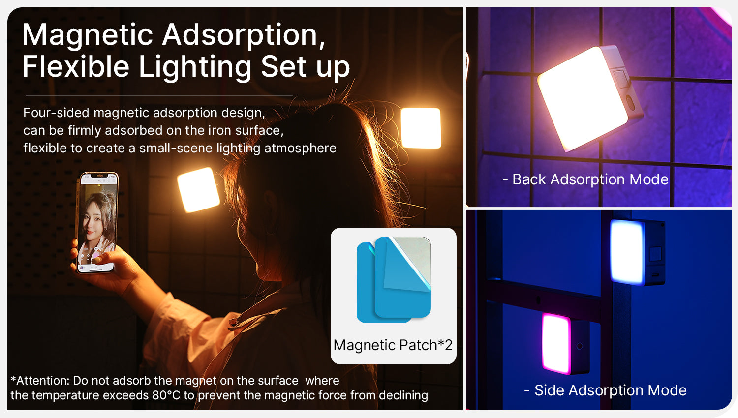 Ulanzi VL49 Pro punjiva mini RGB svjetiljka