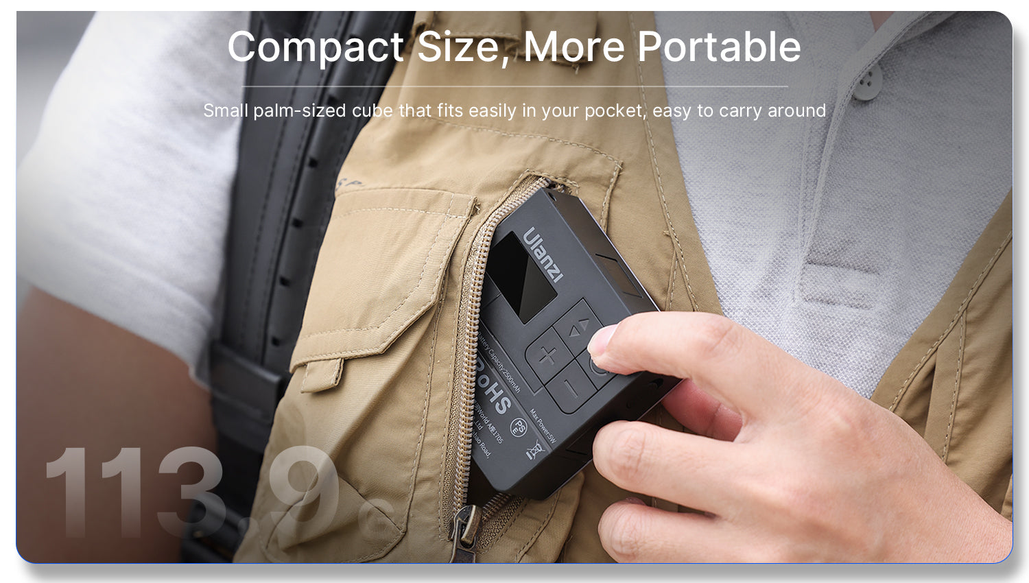 Ulanzi VL49 Pro punjiva mini RGB svjetiljka