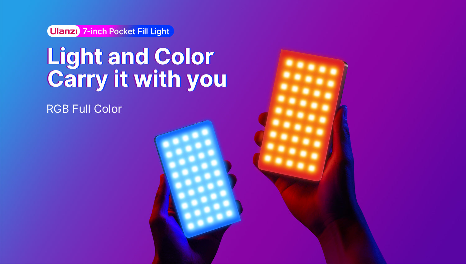 Ulanzi LT002 ​​7" RGB LED video svjetlo