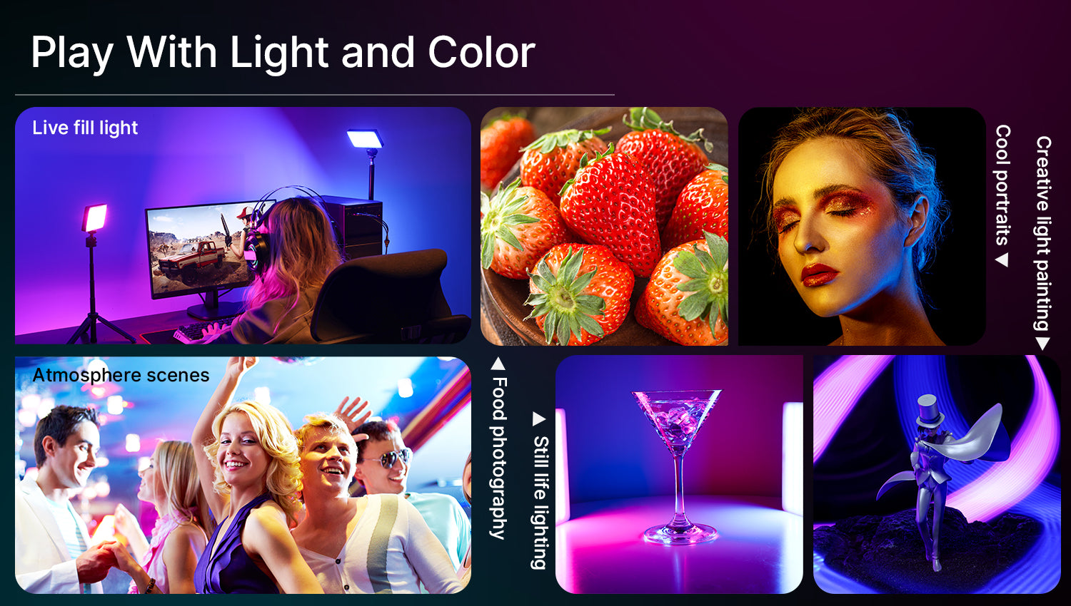 Ulanzi LT002 ​​7" RGB LED video svjetlo