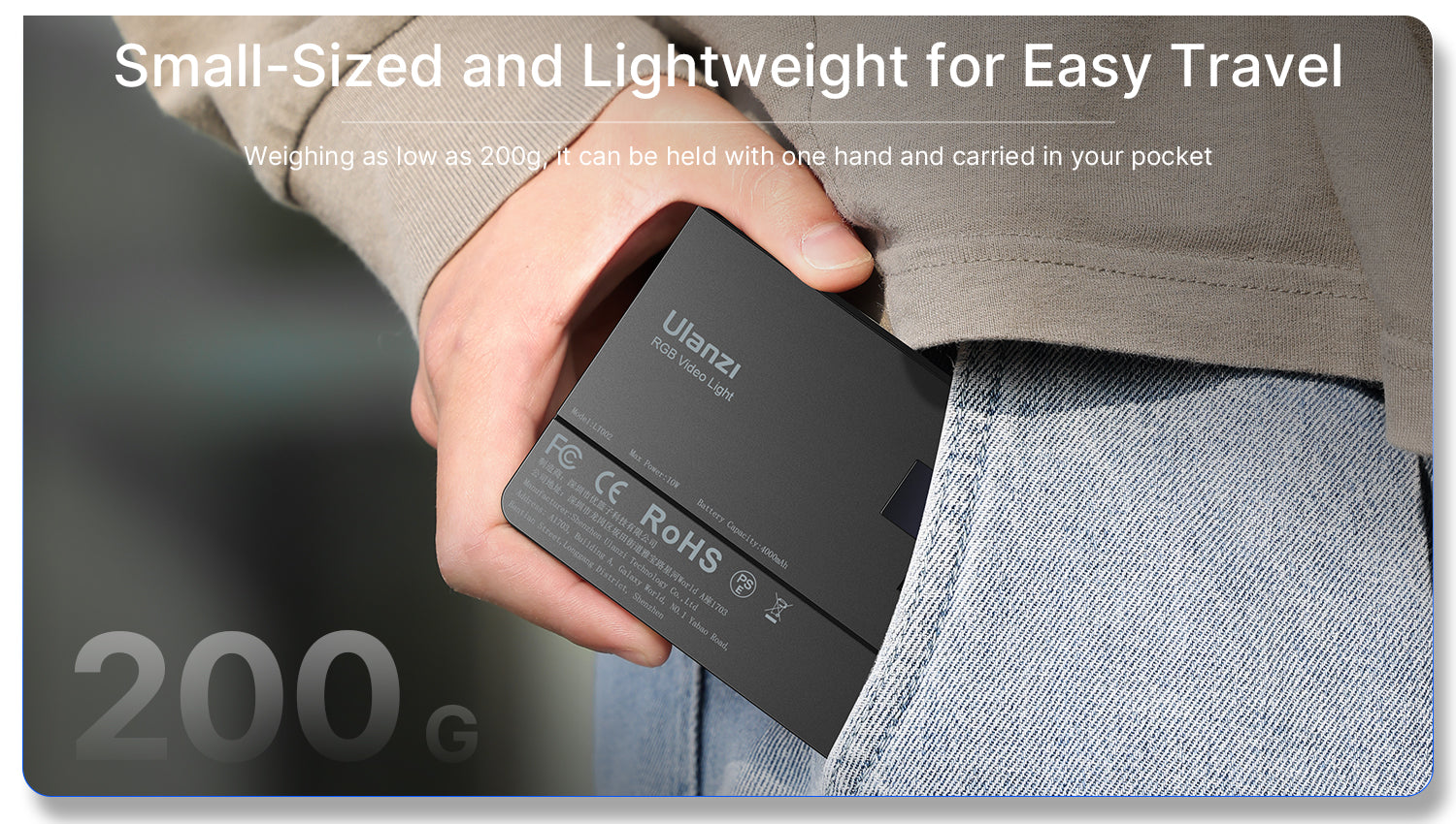 Ulanzi LT002 ​​7" RGB LED video svjetlo