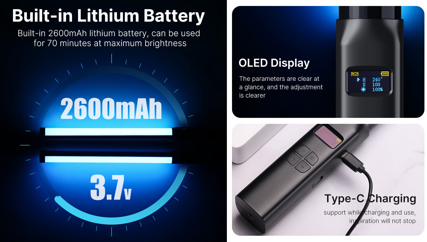 Ulanzi VL119 RGB ručni svjetlosni štapić