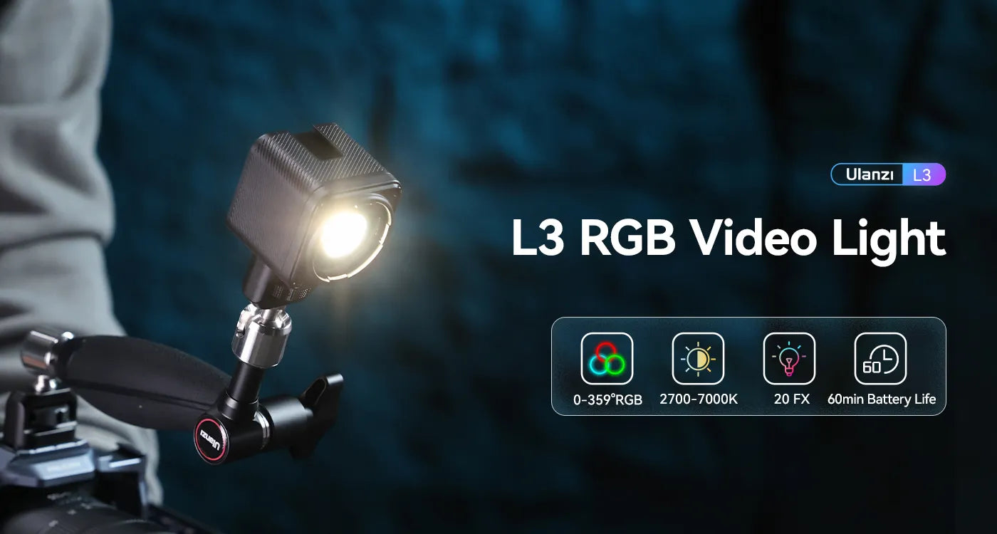 Ulanzi L3 RGB LED video svjetlo