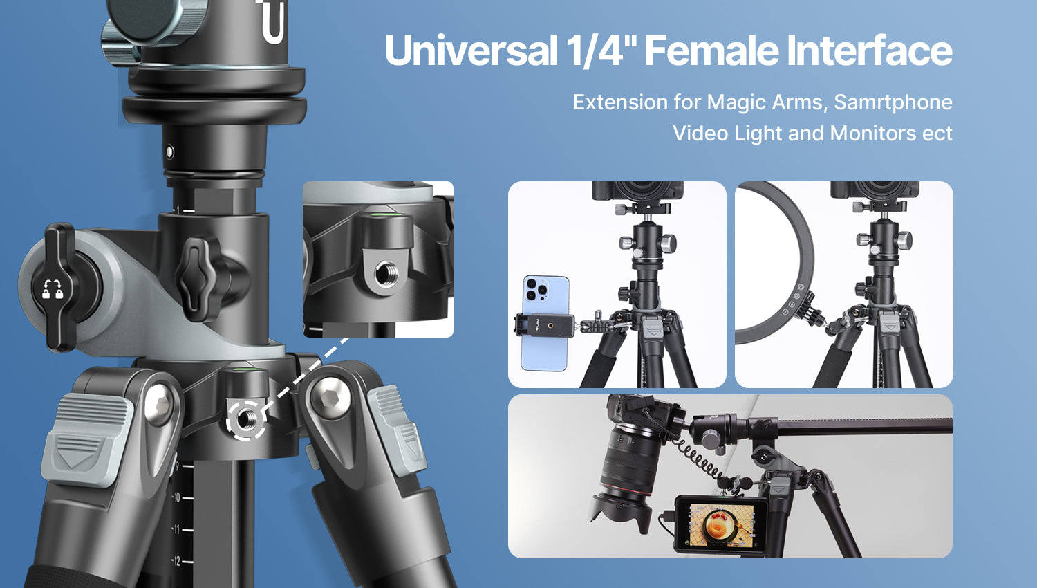 Ulanzi MT-59 vi&scaron;enamjenski monopod za kameru od legure aluminija