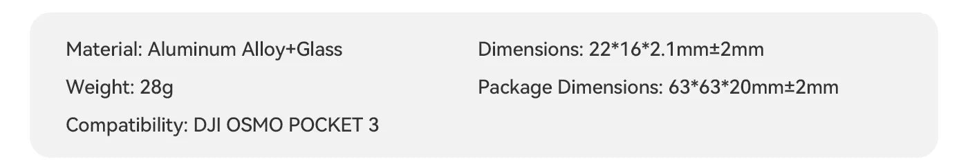 ND filter za DJI Osmo Pocket 3