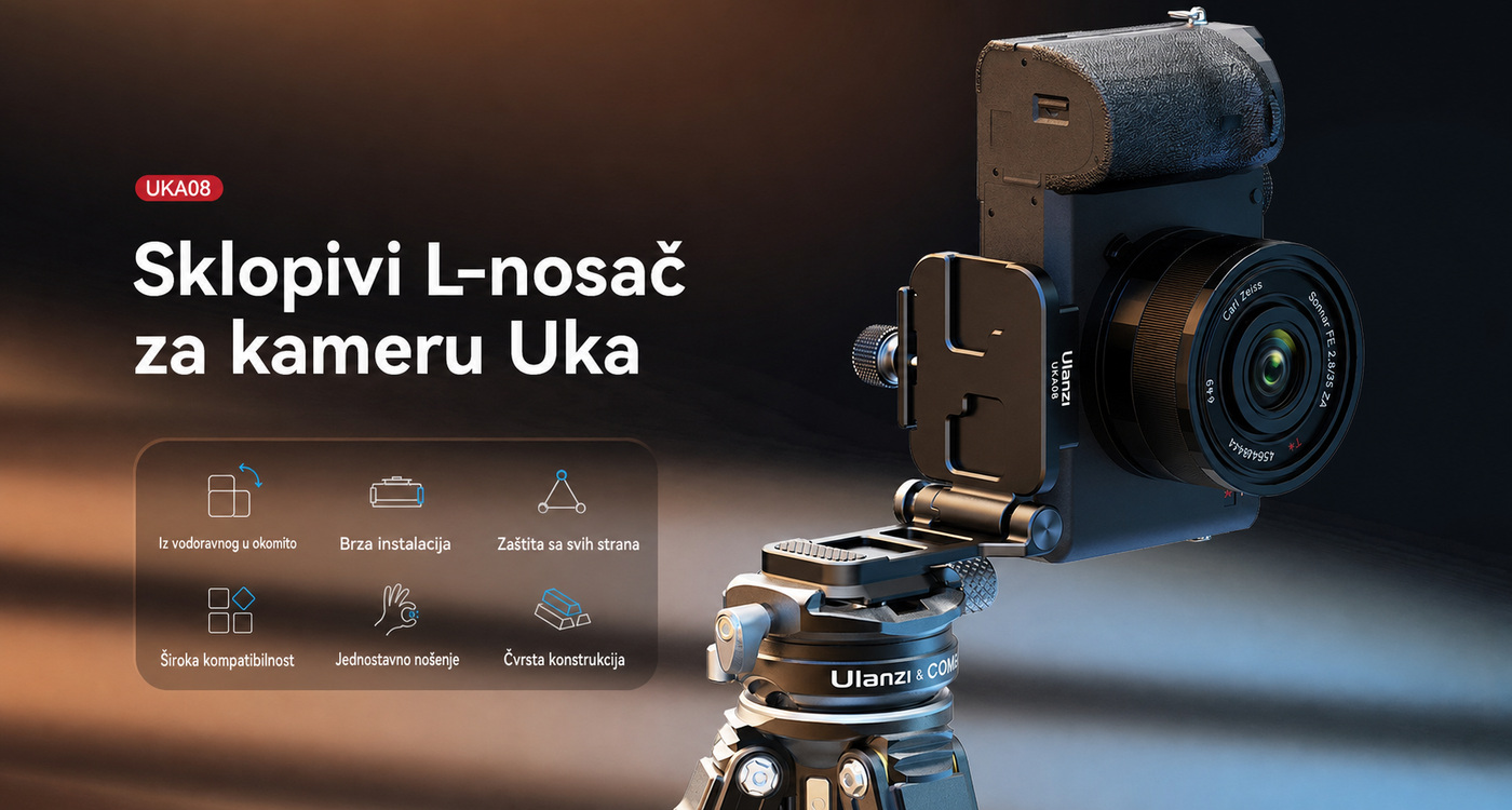 Sklopivi L-nosač za kameru