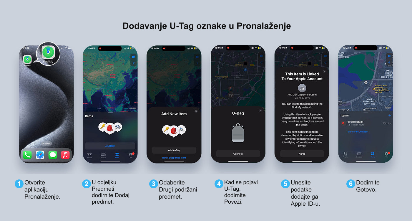 Dodavanje U-Tag oznake u Pronalaženje