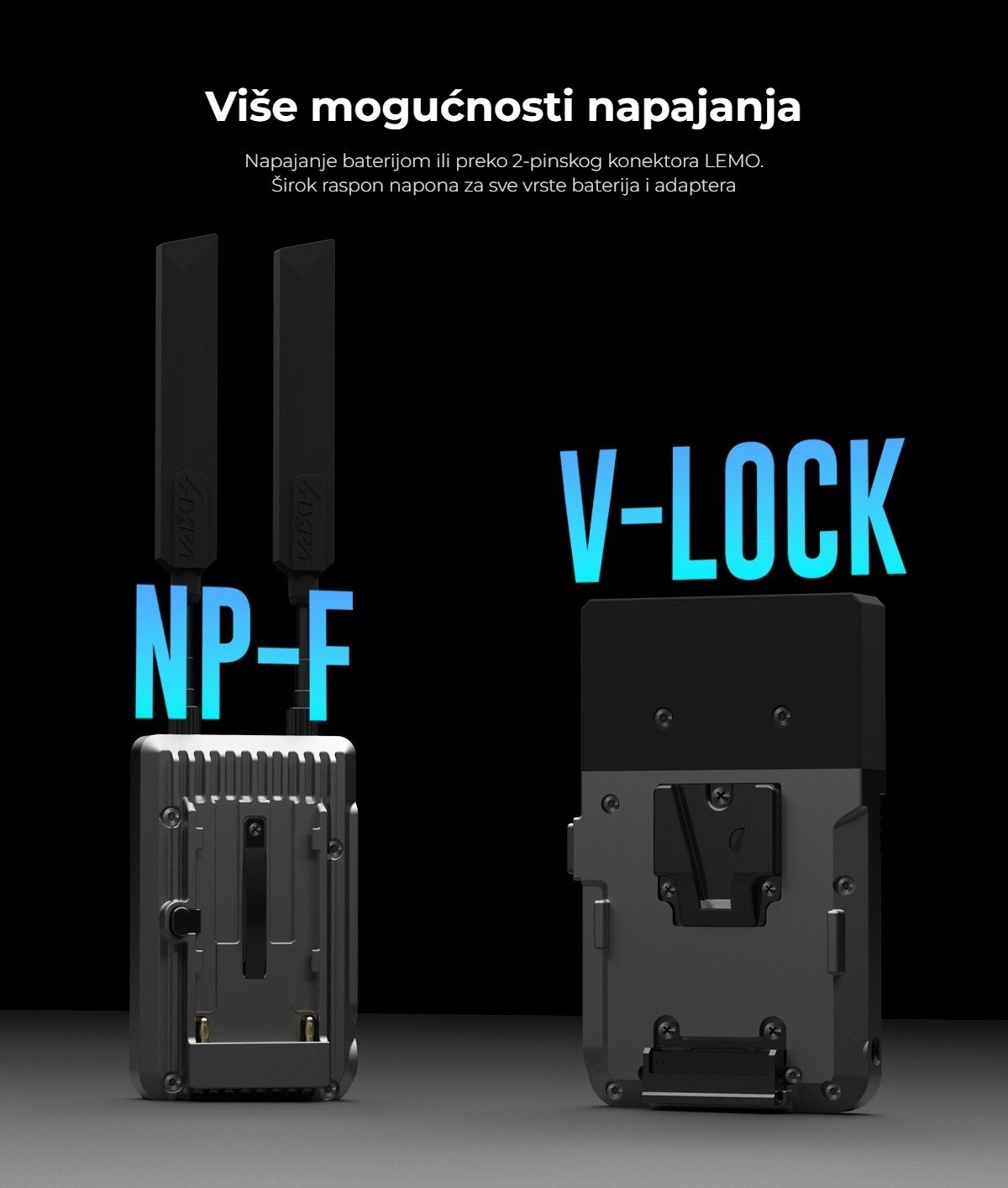 Više mogućnosti napajanja