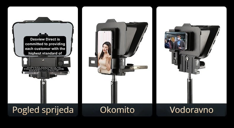 Jedan teleprompter za telefon i fotoaparat