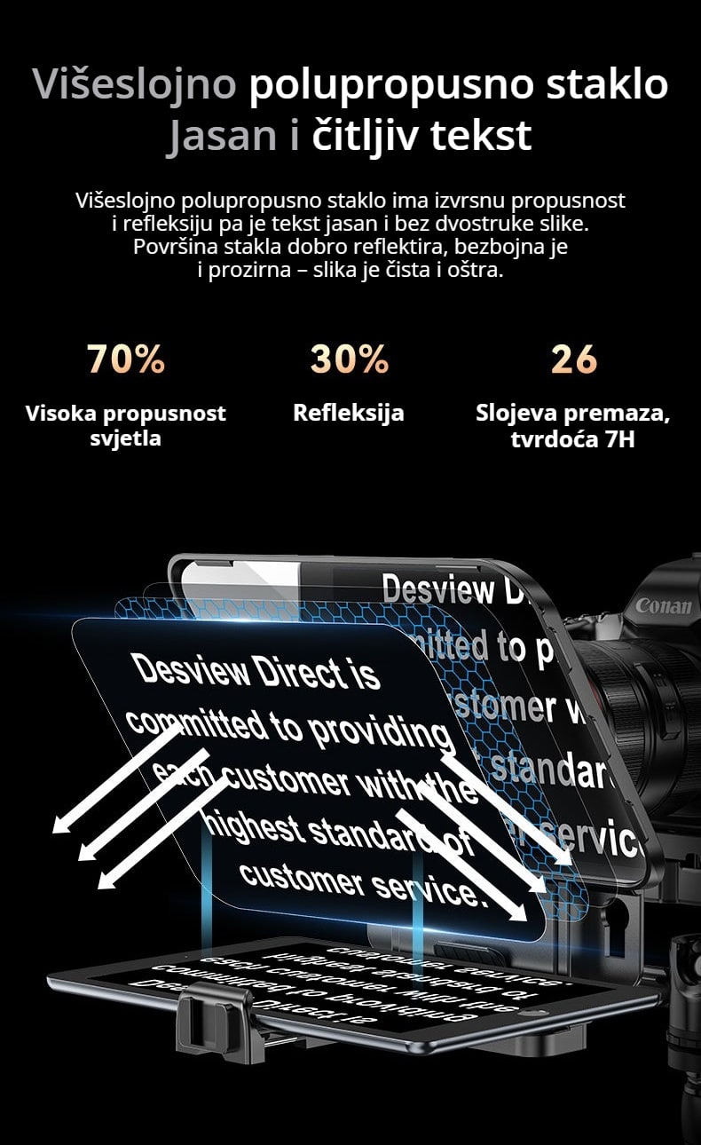 Polupropusno staklo 70/30
