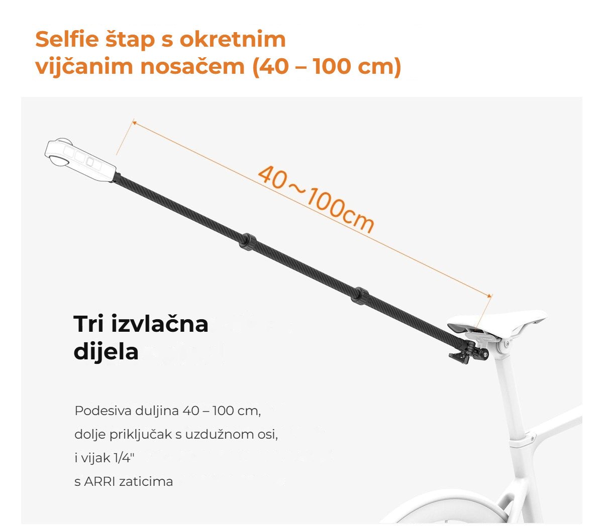 Tri izvlačna dijela