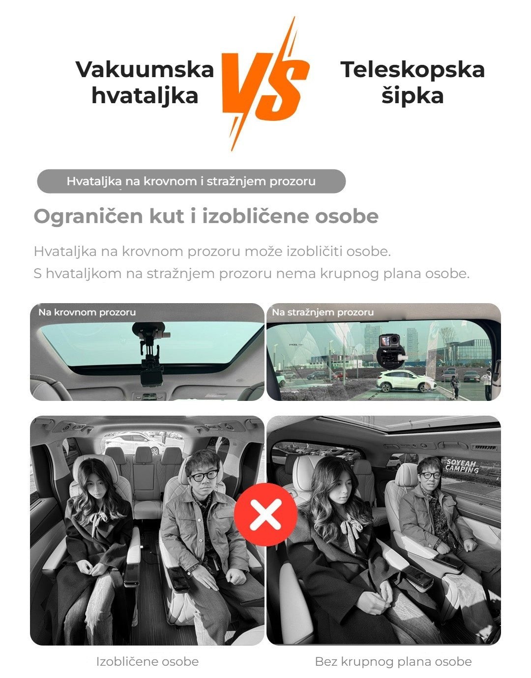 Hvataljka na stražnjem prozoru: izobličenje