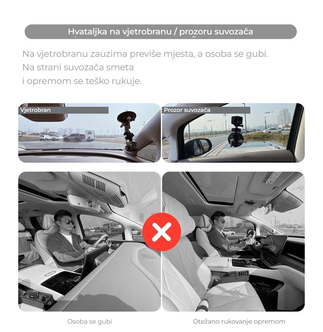 Hvataljka na vjetrobranu: osoba se gubi