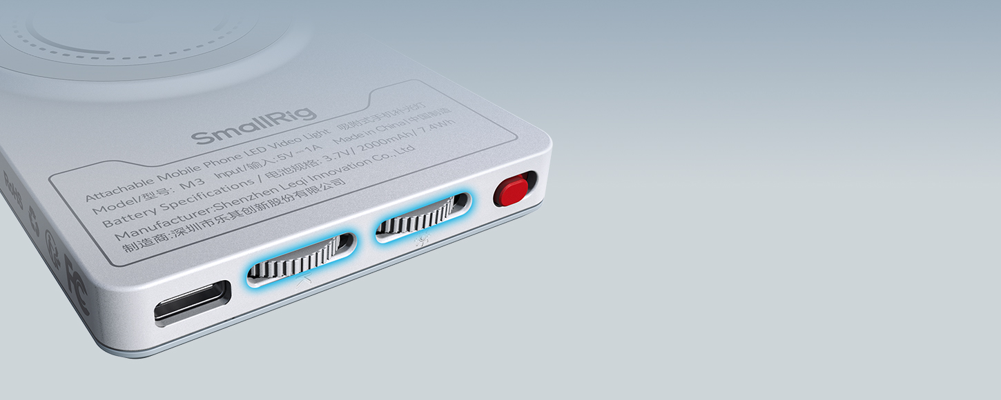 KATEGORIJA/Rasvjetni sustav/Džepna LED video svjetla M3 Pričvrstivo LED video svjetlo s kopčom za mobitel / stolno računalo / prijenosno računalo - SKU:5505/