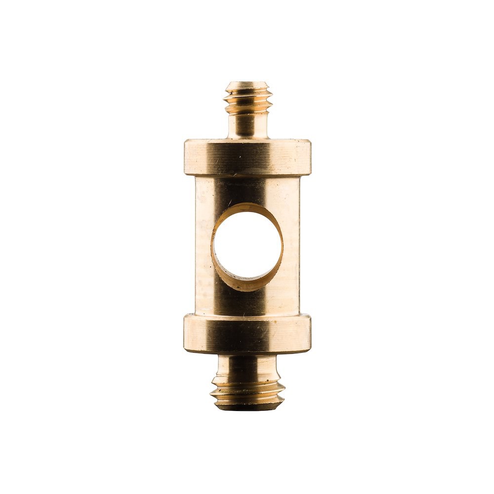 Kratki mjedeni spigot Manfrotto 118 s priključcima 1/4 i 3/8 inča