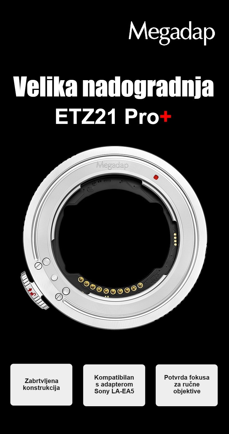 Megadap ETZ21 Pro+ – adapter Sony E na Nikon Z