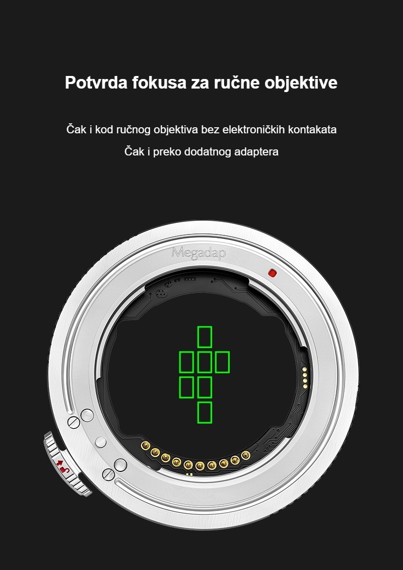 Megadap ETZ21 Pro+ – Potvrda fokusa za ručne objektive