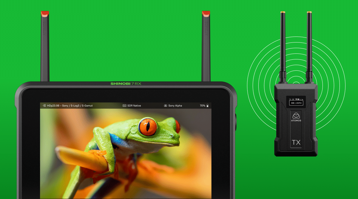 Atomos Shinobi 7 RX s bežičnim odašiljačem Atomos TX