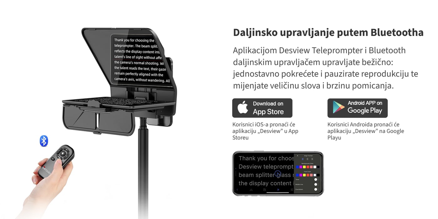 Aplikacija i daljinski upravljač