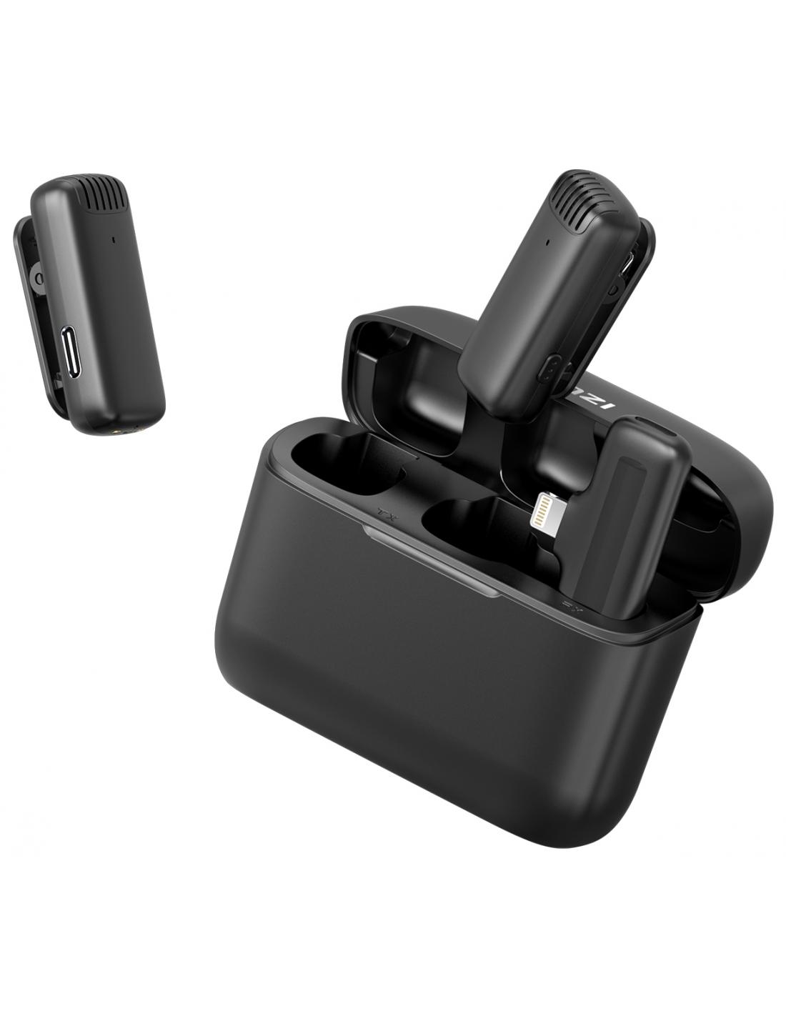 Ulanzi J12 Black V2 bežični mikrofon za Lightning, 2 predajnika
