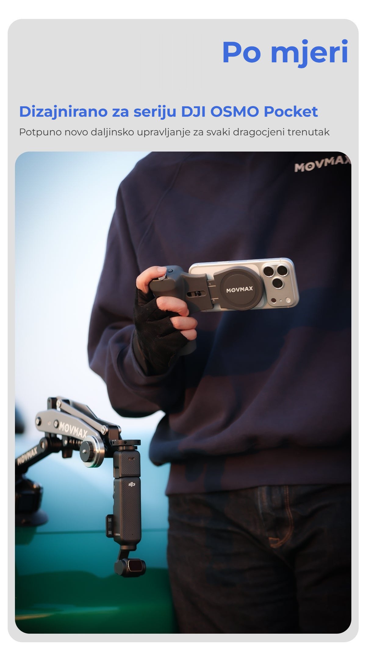 Dizajnirano za seriju DJI Osmo Pocket