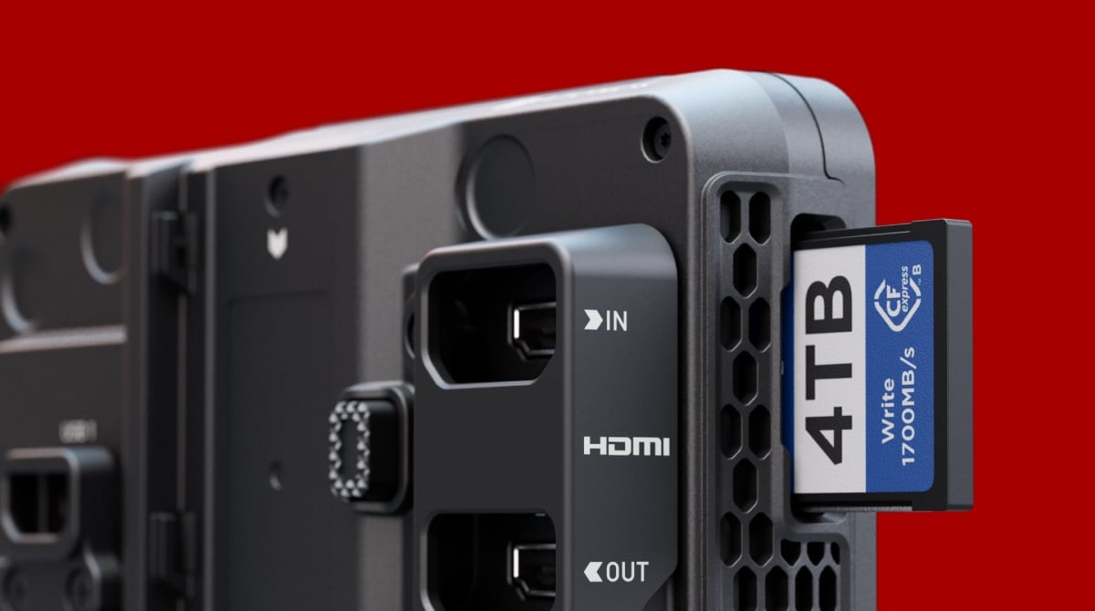 CFexpress Type B kartica u monitoru Atomos Ninja RAW