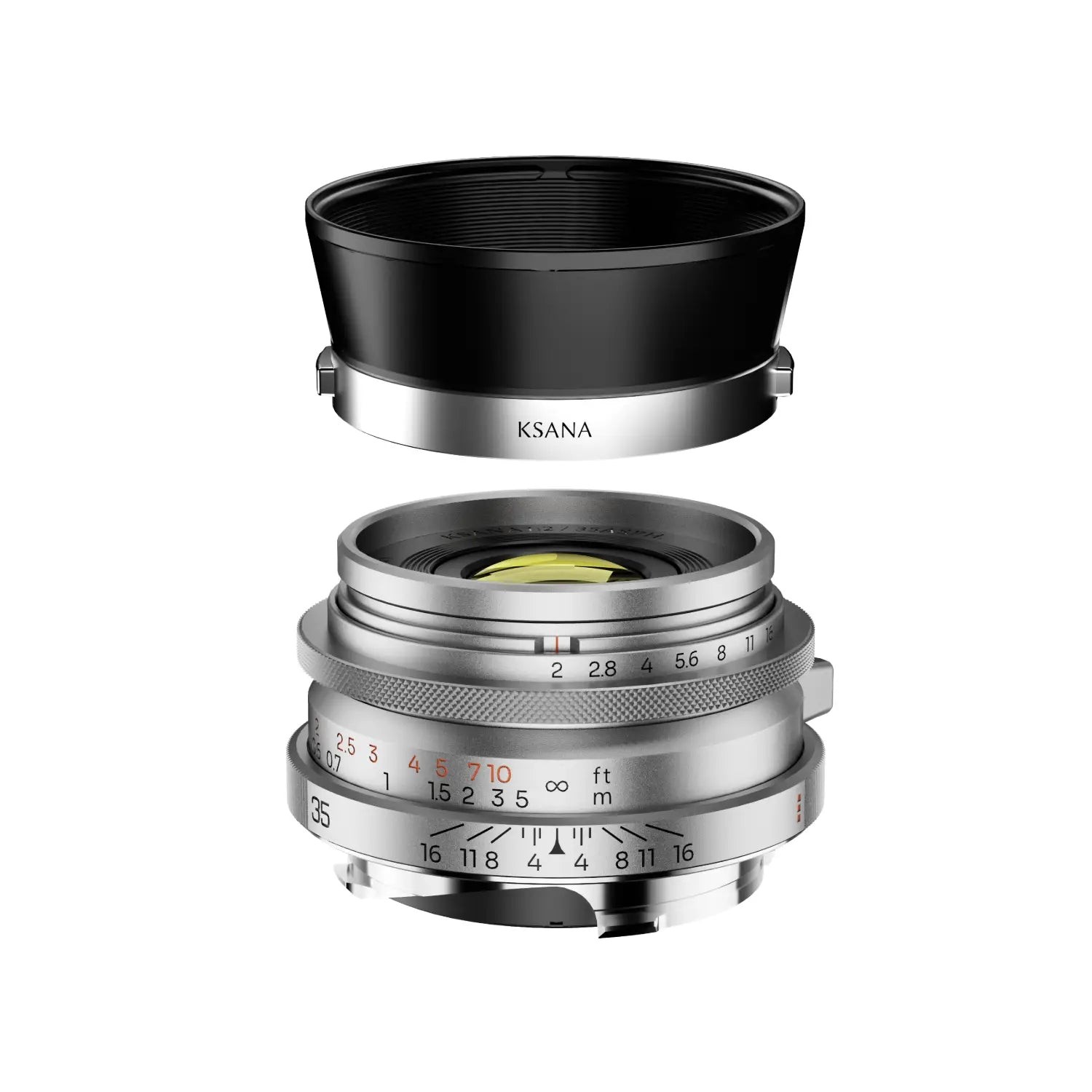 Thypoch Ksana 35 mm f/2 ASPH. za Leica M sa sjenilom – srebrni