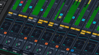 Prikaz kanala upravljačke površine Fairlight Live