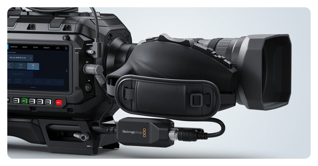 Blackmagic URSA Cine Mount B4 – Upravljanje objektivom kabelom