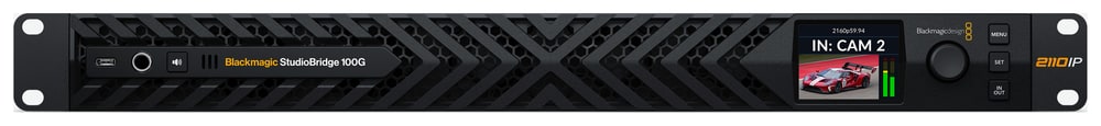 Blackmagic StudioBridge 100G – Praćenje na prednjoj ploči