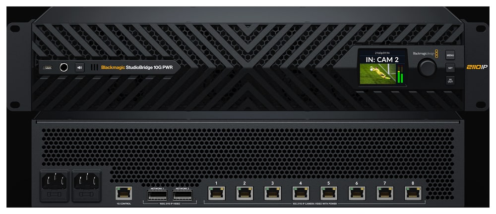 Blackmagic StudioBridge 10G PWR – Most između ruba mreže i okosnice 100G