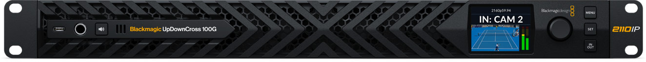 Blackmagic UpDownCross 100G u kućištu 1RU