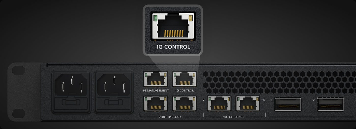 Blackmagic Ethernet Switch 820 – Zaseban NMOS priključak